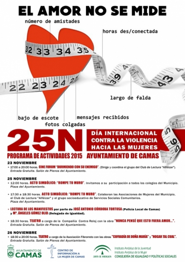 Camas se suma un año más a la conmemoración del 25N para condenar la violencia contra las mujeres