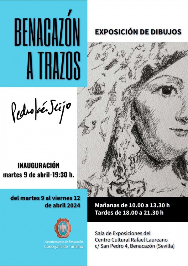 Hoy se inaugura la exposición de dibujos &quot;Benacazón a Trazos&quot; de Pedro Jaén Seijo