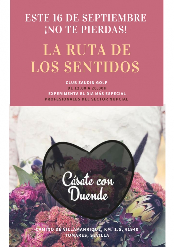 La Ruta de los Sentidos muestra este domingo en El Zaudín cómo organizar la boda perfecta