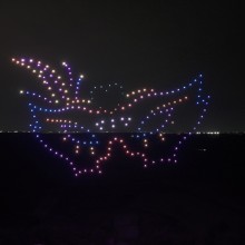 Coria del Río volverá a mirar al cielo con un espectáculo de drones que cerrará su Feria 2026