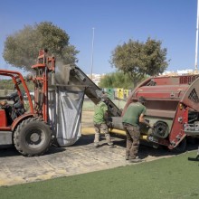 El Ayuntamiento de Mairena inicia la renovación del campo de rugby de Los Alcores