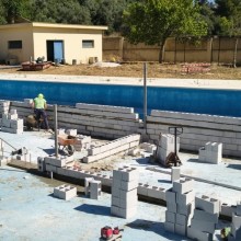Las obras de reforma de la Piscina Municipal “El Cañuelo” avanzan a buen ritmo en Gelves