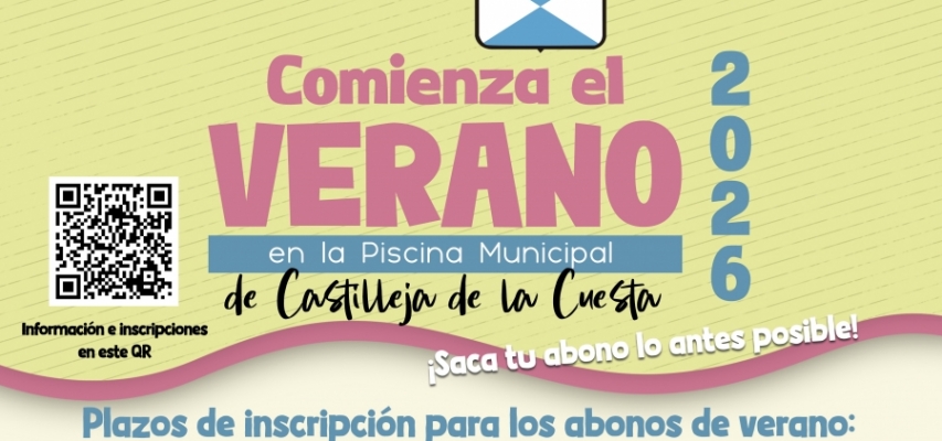 Castilleja de la Cuesta da la bienvenida al verano el próximo 15 de junio con la apertura de la piscina municipal, los cursos de natación y el campus