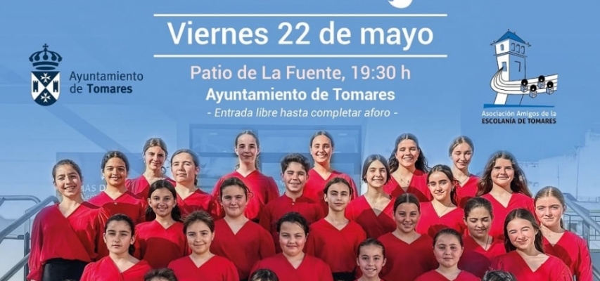La Escolanía de Tomares ofrecerá este viernes, 22 de mayo, el concierto 