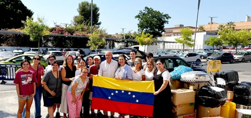 El Ayuntamiento de Tomares ha puesto a disposición su Auditorio Municipal Rafael de León como punto de recepción, organización y envío de ayuda humanitaria para el pueblo venezolano