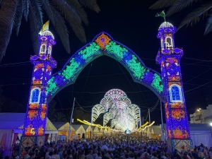 Coria del R&iacute;o se prepara para su Feria con conciertos, concursos tradicionales y un espect&aacute;culo de drones sobre el Guadalquivir