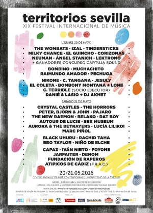 Territorios Sevilla 2016 cierra su cartel