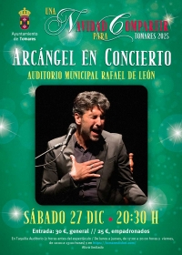 Arc&aacute;ngel llenar&aacute; del mejor cante flamenco este s&aacute;bado, 27 de diciembre, el Auditorio de Tomares