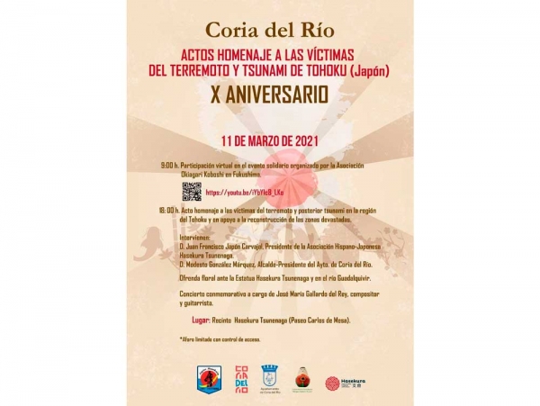 Coria del R&iacute;o conmemora el d&eacute;cimo aniversario del tsunami de Jap&oacute;n