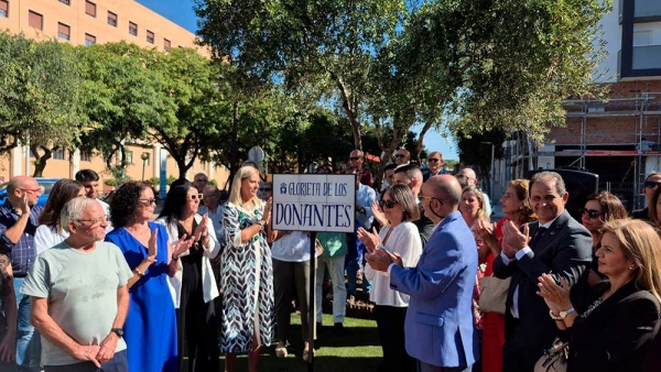 Bormujos inaugura la 'Glorieta de los donantes'  como s&iacute;mbolo de vida