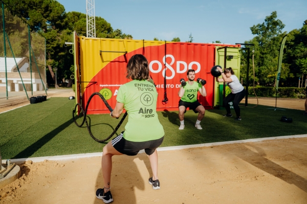 Del puerto al parque: Aire by Sano implanta en Sevilla gimnasios modulares sostenibles al aire libre