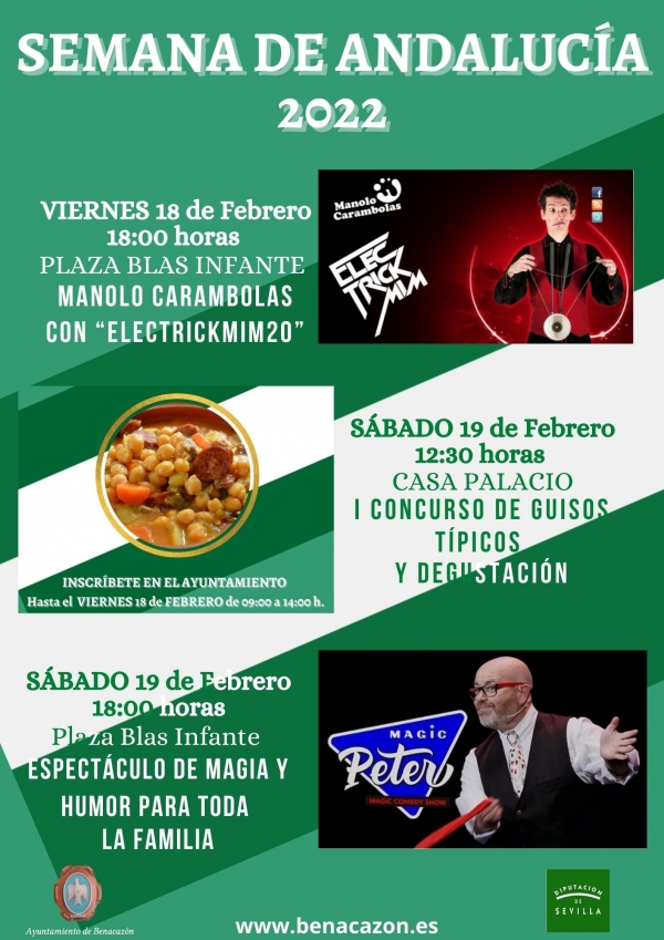 Comienza la "Semana Cultural de Andaluc&iacute;a" en Benacaz&oacute;n