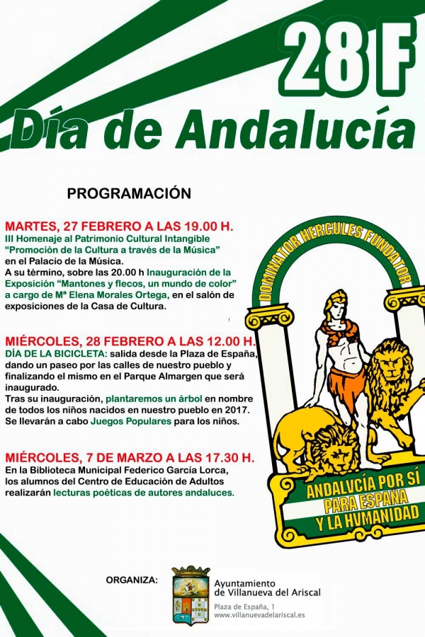 Villanueva del Ariscal celebra ma&ntilde;ana el D&iacute;a de Andaluc&iacute;a sobre ruedas