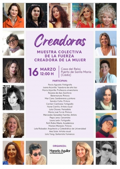 18 artistas, escritoras y profesionales andaluzas participan en la Muestra Colectiva Creadoras