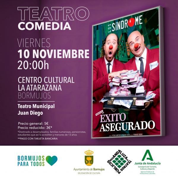 Llega a Bormujos la comedia '&Eacute;xito asegurado'