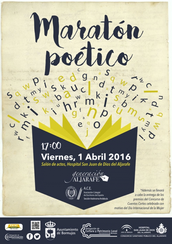 El Hospital San Juan de Dios del Aljarafe acoge el viernes un marat&oacute;n po&eacute;tico que acercar&aacute; la literatura a los pacientes