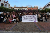 Los j&oacute;venes de La Algaba alzan sus voces contra el machismo