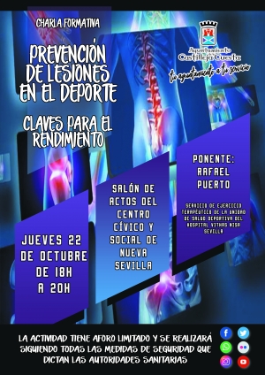 La charla 'Prevenci&oacute;n de lesiones en el Deporte' abre el ciclo de conferencias que organiza el Ayuntamiento de la Cuesta para fomentar h&aacute;bitos de vida saludables