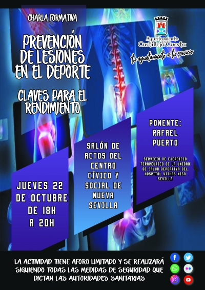 La charla 'Prevenci&oacute;n de lesiones en el Deporte' abre el ciclo de conferencias que organiza el Ayuntamiento de la Cuesta para fomentar h&aacute;bitos de vida saludables