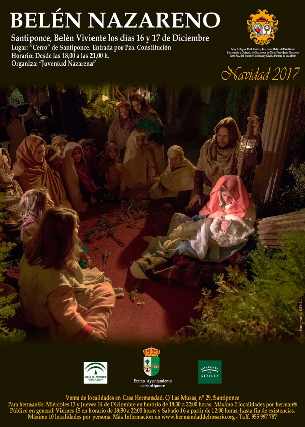 Vuelve el &lsquo;Bel&eacute;n Nazareno&rsquo; a las calles de Santiponce