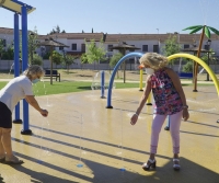 Reapertura de los juegos de agua del Parque del Parlamento de Andaluc&iacute;a en Castilleja de la Cuesta