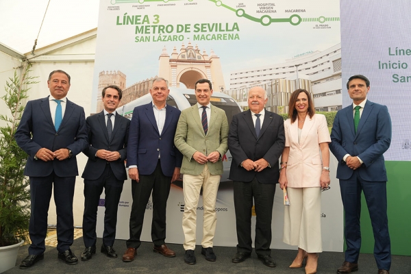 Moreno indica que el Metro de Sevilla avanza para hacer una ciudad m&aacute;s c&oacute;moda, habitable y sostenible