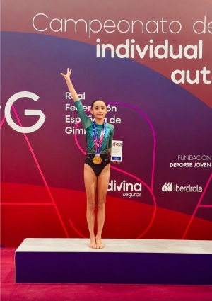 Julieta Garc&iacute;a-Verdugo Llamas se proclama subcampeona de Espa&ntilde;a en la categor&iacute;a V&iacute;a Ol&iacute;mpica 6 de Gimnasia Art&iacute;stica