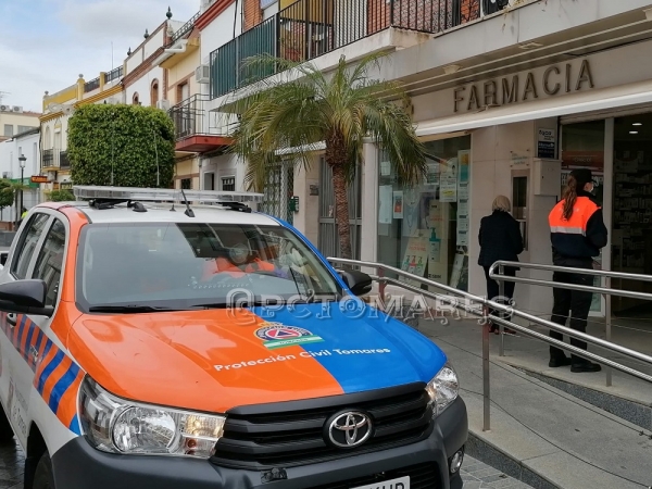 El Ayuntamiento de Tomares y Protecci&oacute;n Civil ponen en marcha un servicio de compra de alimentos para personas que por edad o enfermedad no pueden salir y estar solos