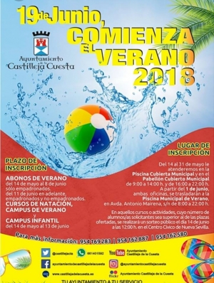 Temporada de Verano en la Piscina Municipal de Castilleja de la Cuesta