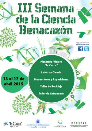 Benacaz&oacute;n celebra su III Semana de la Ciencia del 13 al 17 de Abril