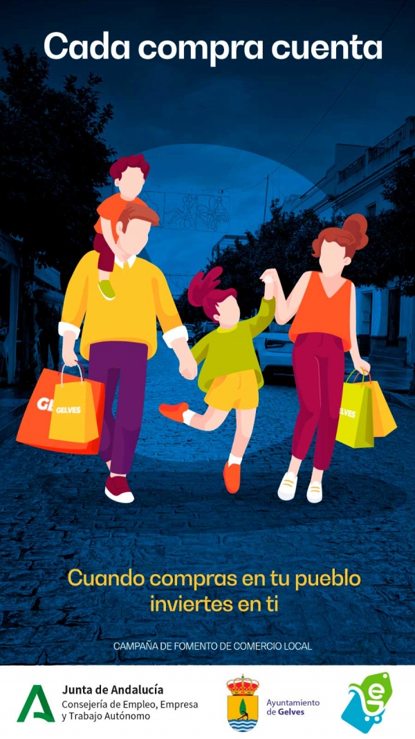 Campa&ntilde;a de apoyo al comercio local en Gelves