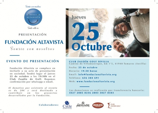 La Fundaci&oacute;n Altavista presenta su proyecto solidario "Sonr&iacute;e con nosotros"