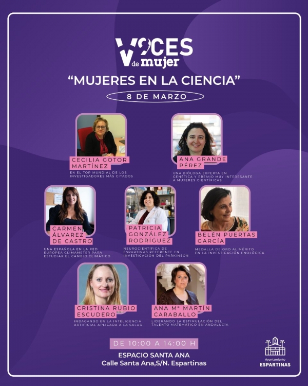 Espartinas celebra el D&iacute;a Internacional de la Mujer en torno al papel femenino en la ciencia