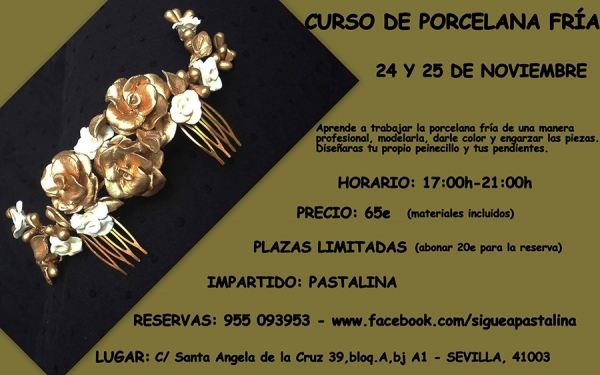 Pastalina organiza un curso de porcelana fr&iacute;a