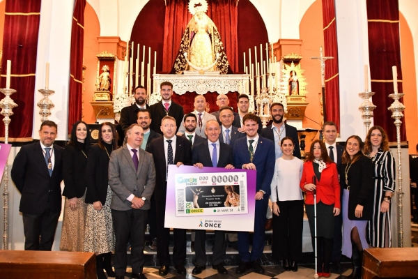 El cup&oacute;n de la Once lleva a la Hermandad Sacramental de Tomares por toda Espa&ntilde;a
