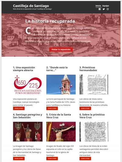 La Hermandad de Santiago estrena la primera exposici&oacute;n virtual de la historia de Castilleja