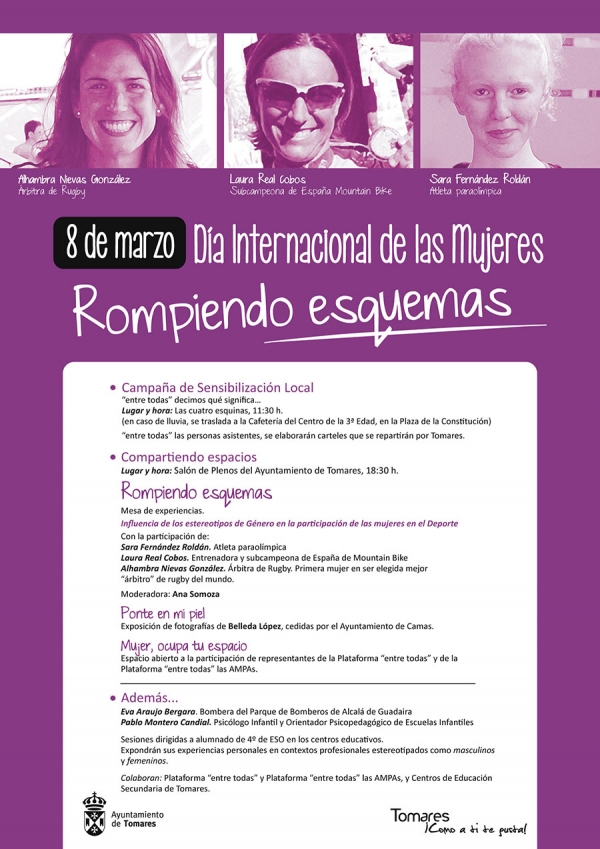Tomares "Rompe Esquemas" el D&iacute;a Internacional de la Mujer