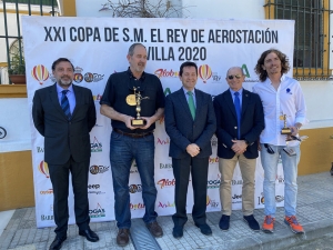 Carlos Llad&oacute; y Blay Carbonell, ganadores de la XXI Copa del Rey de Aerostaci&oacute;n Sevilla 2020