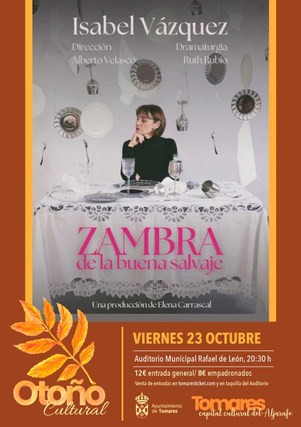 La danza contempor&aacute;nea llega a Tomares este viernes con "Zambra de la buena salvaje"