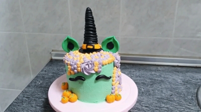 Receta de pastel de unicornio de bruja