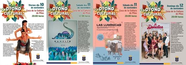 Fin de semana de teatro, m&uacute;sica y danza en la Casa de la Cultura de Pilas