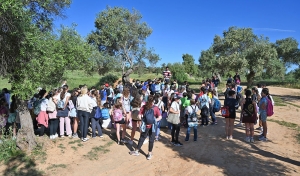 Los escolares de 4&ordm; y 5&ordm; de primaria visitan el Parque Olivar del Zaud&iacute;n para ver la zona que se ha reforestado con 150 &aacute;rboles
