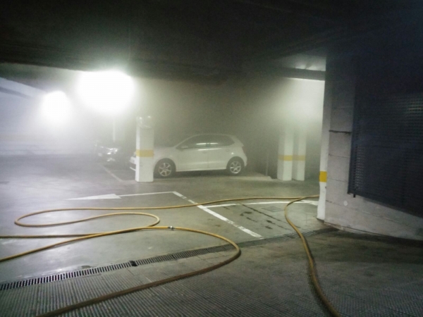 La Polic&iacute;a Local decisiva en el incendio de la Avenida de la Filosof&iacute;a