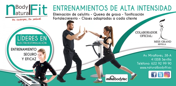 Natural Body Fit, colaborador oficial del certamen Miss Grand Sevilla
