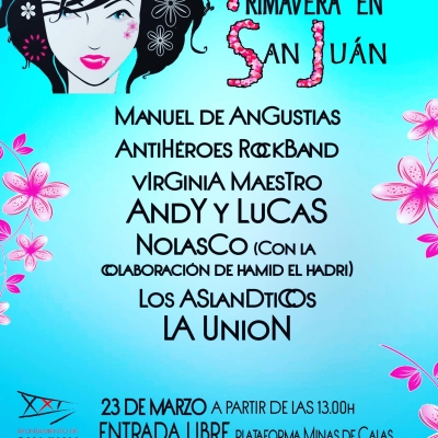 San Juan dará la bienvenida a la primavera con un macro concierto el sábado 23 de marzo en la plataforma