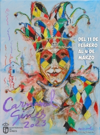 Ya se conoce el cartel anunciador del Carnaval de Gines 2023, obra de Javier Gutiérrez Caracuel