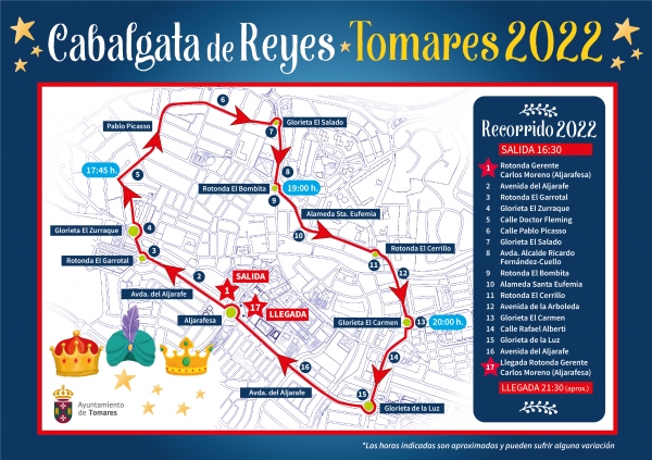 La Cabalgata de Reyes de Tomares transcurrir&aacute; por grandes avenidas