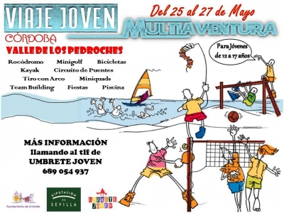 El Ayuntamiento de Umbrete, vuelve a organizar, un a&ntilde;o m&aacute;s, el Viaje Joven Multiaventura