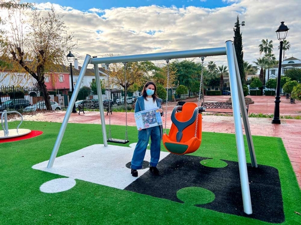 El Ayuntamiento de Tomares va a instalar a principios de 2022 un columpio adaptado para silla de ruedas para ni&ntilde;os con capacidades diferentes