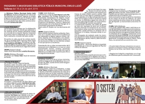 La X Semana del Libro de Salteras estar&aacute; centrada en los encuentros con autores como Fernando G. Delgado o Antonio Rodr&iacute;guez Almod&oacute;var